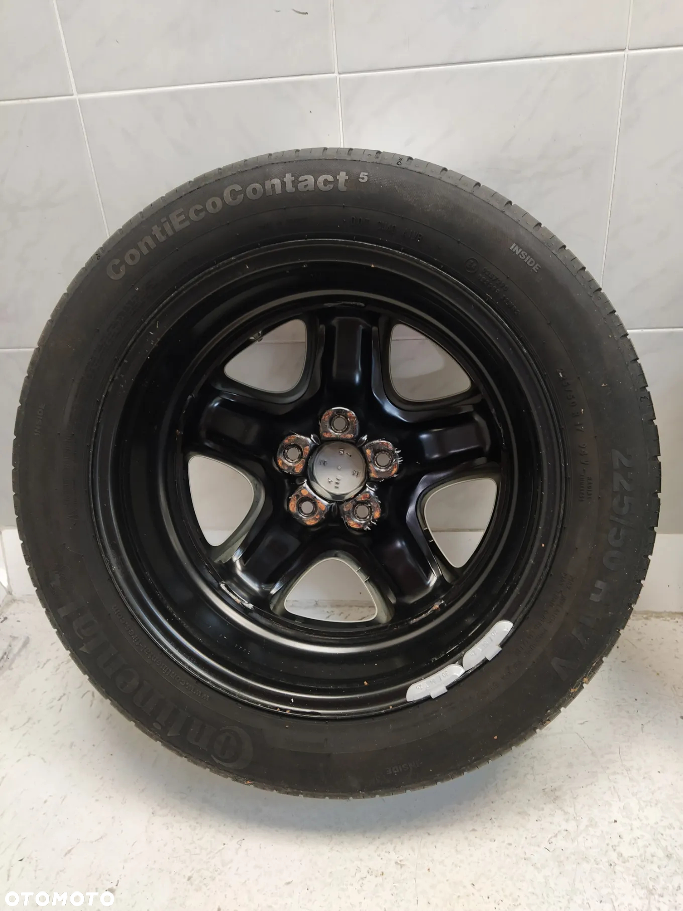 OPEL ASTRA J INSIGNIA 7X17 FELGI STALOWE R17 5X115 ET44 OPONY CONTINENTAL 225/50 KOŁA KOŁPAKI KOMPLET ORYGINAŁ - 12