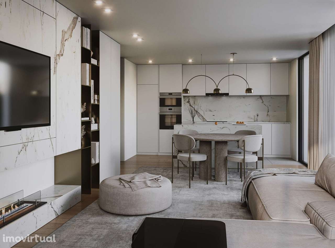 Apartamento T1 Novo c/Campo de Padel e Jardim em Canidelo - Grande imagem: 2/16