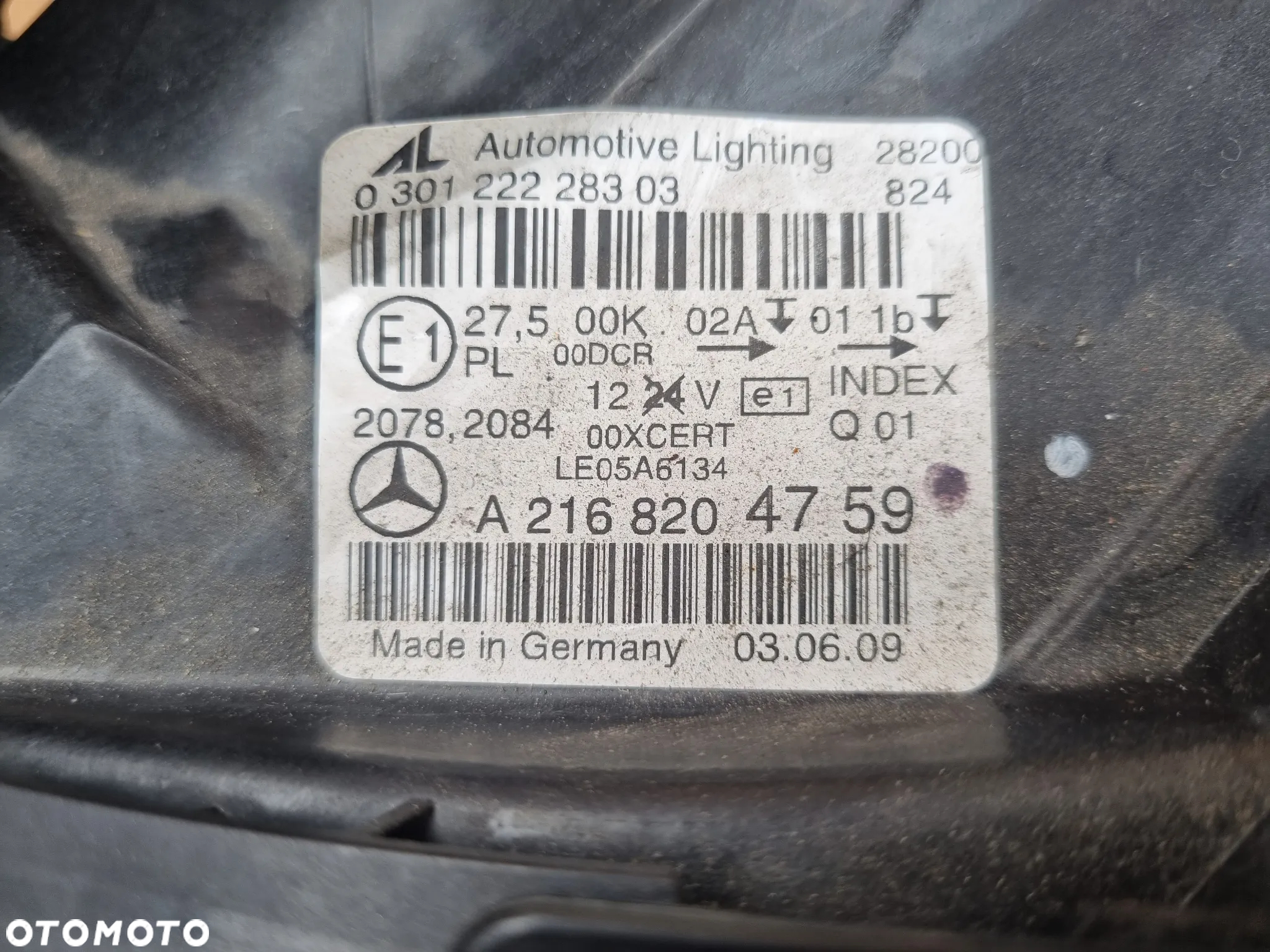 MERCEDES CL 216 W216 LAMPA LEWA XENON - 7