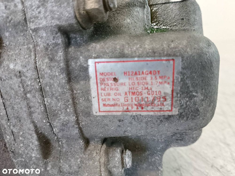POMPA, SPRĘŻARKA KLIMATYZACJI MAZDA 3 H12A1AG4DY   G1011795 1.6 16V - 3