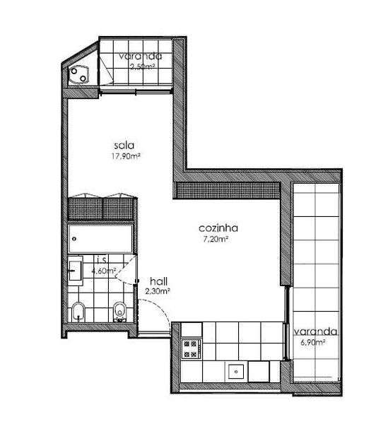 Arrenda-se apartamento T0 Novo - Parque dos Sobreiros 2 - Grande imagem: 4/8