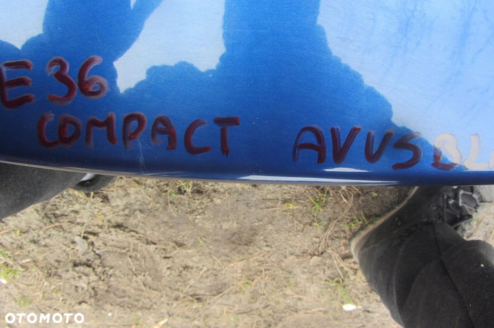 klapa maska tył bmw e36 compact avusblau bdb - 3