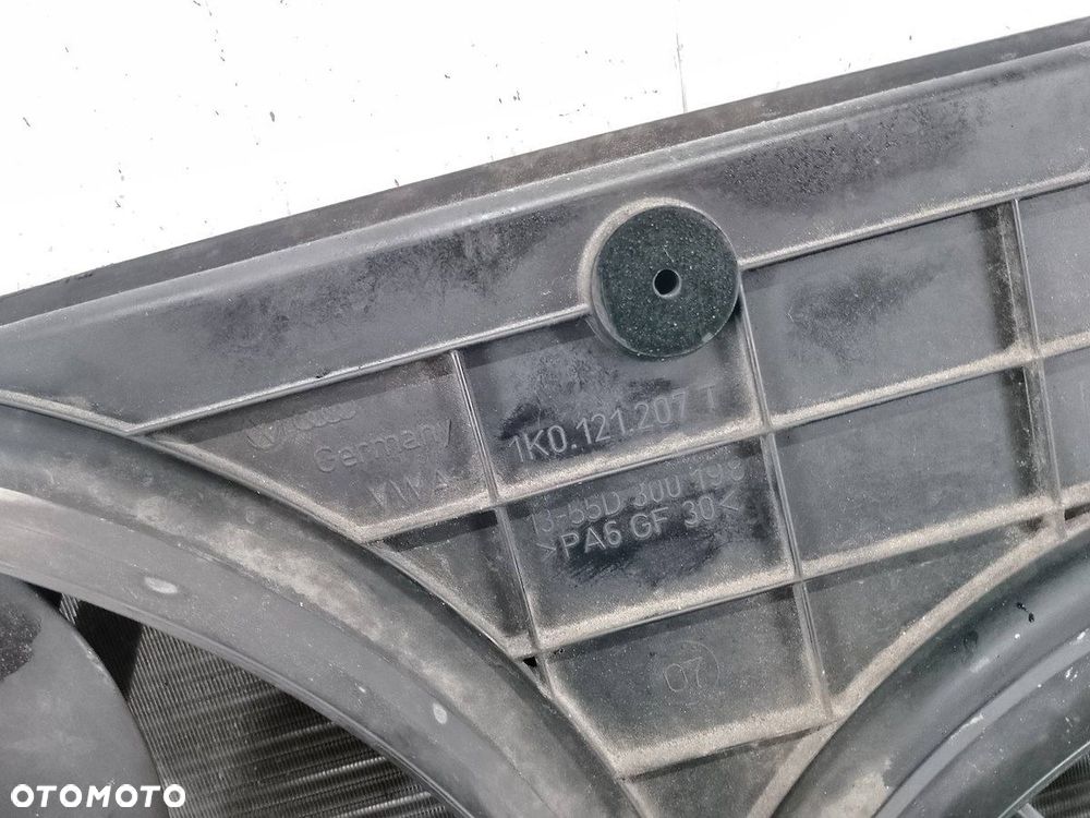 CHŁODNICA WODY Z WENTYLATOREM VW PASSAT B6 1K0121207T  1K0121253AA 1.9 TDI - 2