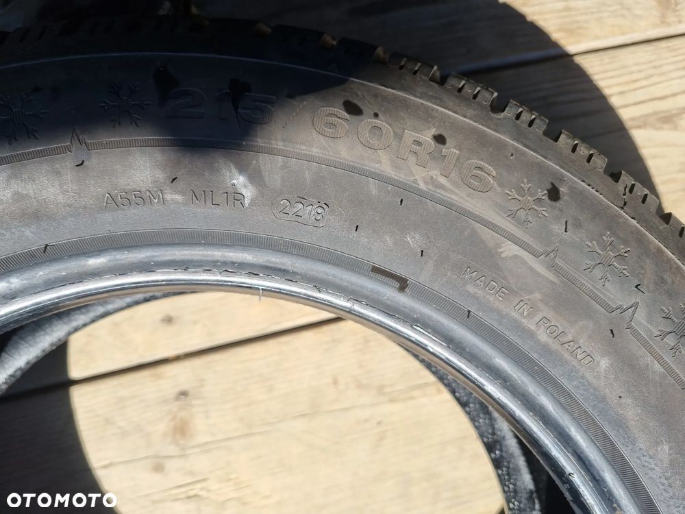 Opony Dunlop Winter Sport 5 215/60R16 95H 2018r 4x7,5mm bdb stan - 11