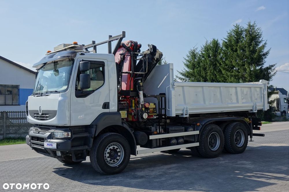 Renault KERAX 440 6X4 / MANUAL / WYWROTKA / DWUSTRONNA / KLAPO-DRZWI / HYDROBURTA / HDS FASSI F215C - 2