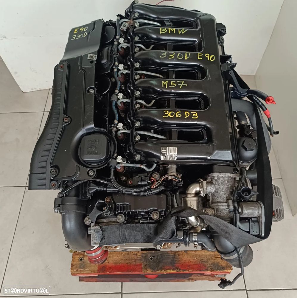 Motor Bmw 330D 231cv E90 M57 306D3 bloco aluminio caixa velocidades 6HP28 024WFC - 1