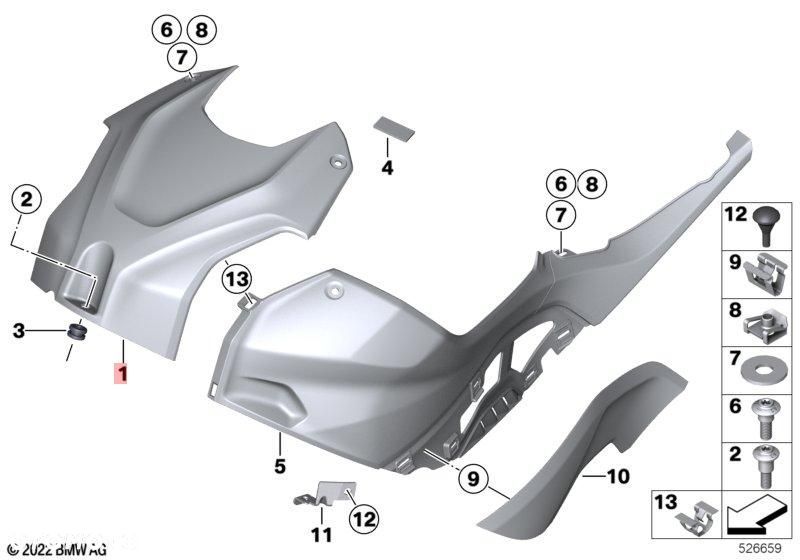 ORYGINAŁ KARBON OSŁONA FILTRA POWIETRZA OWIEWKA K67 BMW M1000RR 7915034 - 6
