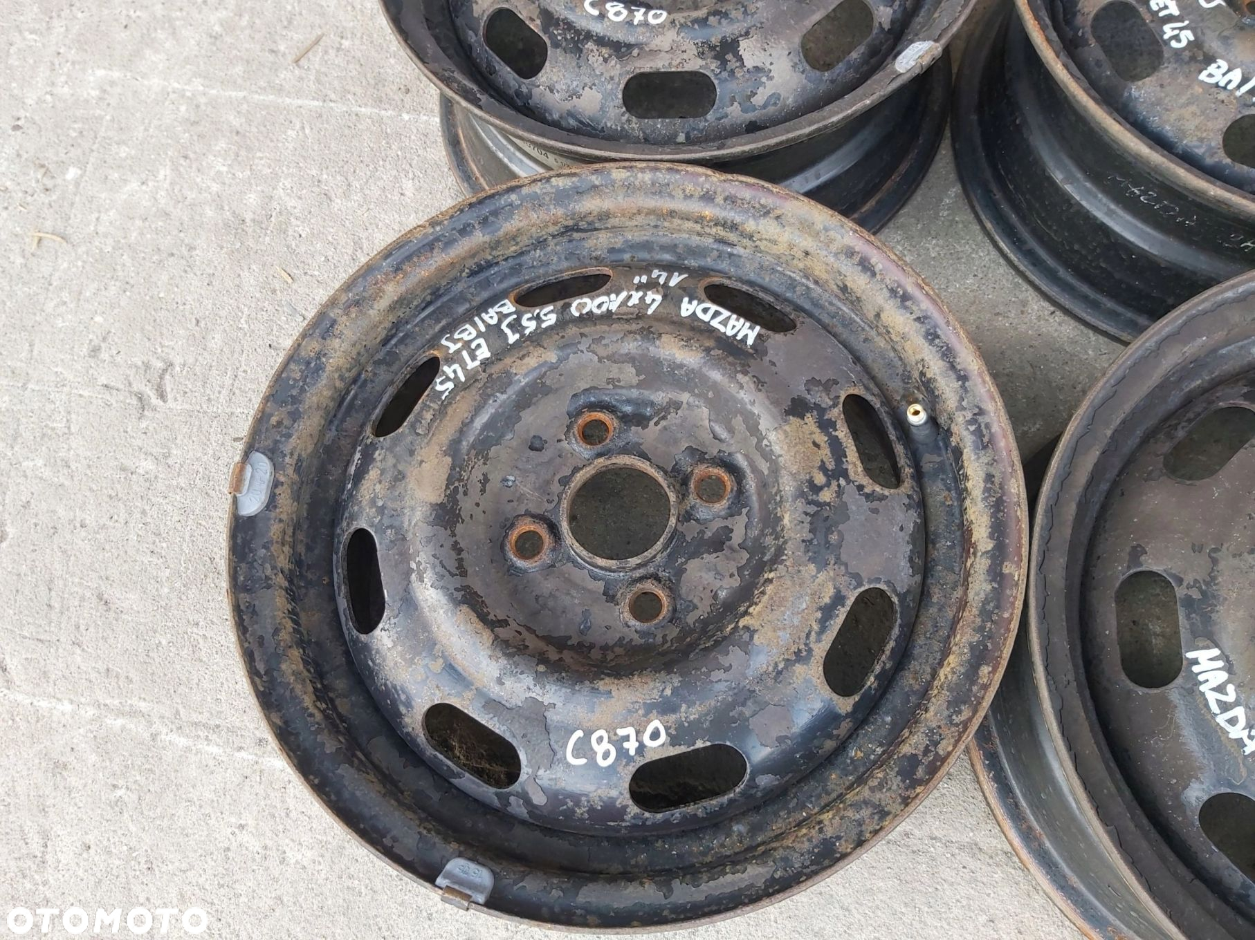 Mazda Toyota Yaris I felga stalowa felgi 14 cali 4x100 X-40704 - 3