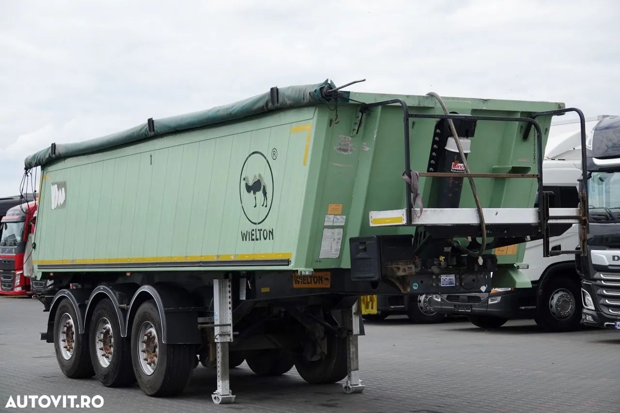 Wielton BASCULATOR 23 M3 / CAMION DIN ALUMINIU / AXĂ RIDICATĂ - 1