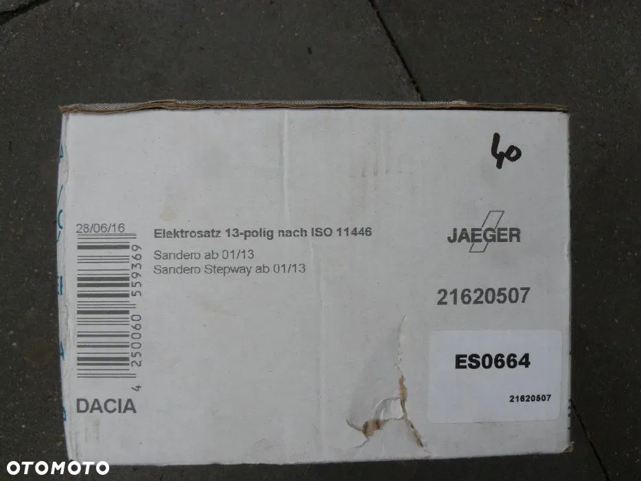 Dacia Sandero wiązka elektryczna moduł Erich Jaeger 150 ZŁ TANIEJ - 3