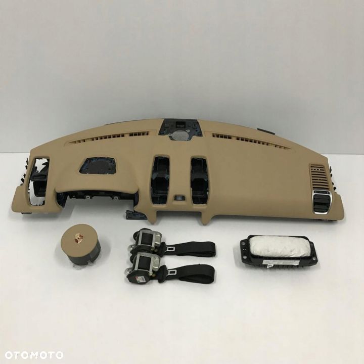 PORSCHE CAYMAN DESKA ROZDZIELCZA KONSOLA KOKPIT PULPIT PODUSZKI AIRBAG AIR BAG PASY KIT SET - 1