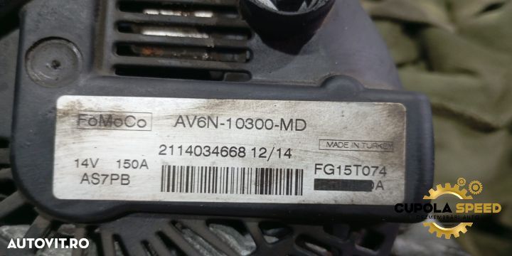 Alternator AV6N-10300-MD 2.0TDCI Ford Mondeo MK4 [facelift] [2010 - 2 - 2