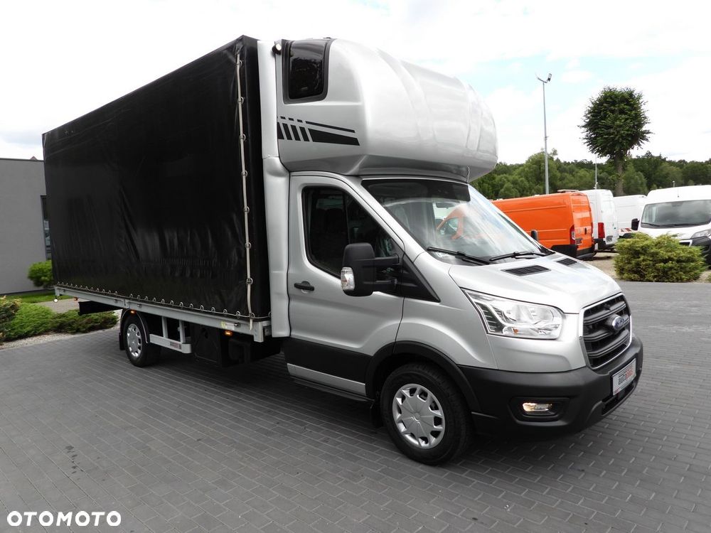 Ford TRANSIT PLANDEKA 10 PALET WEBASTO TEMPOMAT LEDY PNEUMATYKA KLIMATYZACJA  160KM - 5
