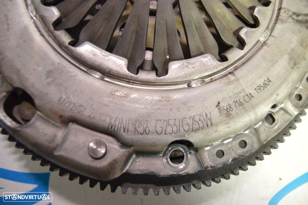 KIT BIMASSA VOLANTE MOTOR EMBRAIAGEM 7568716 7573882 MINI COOPER R56 1.6D 110CV 9HZ DV6TED4 - 5