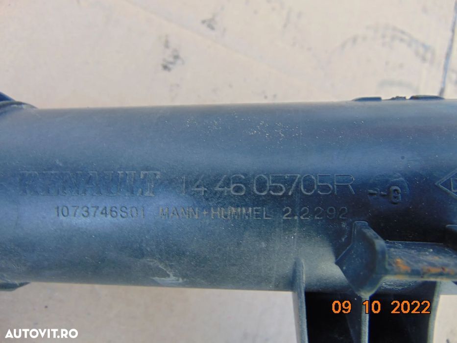 furtun aer intercooler Renault Megane 3 motor 1.6dci Scenic 3 conducta - 2