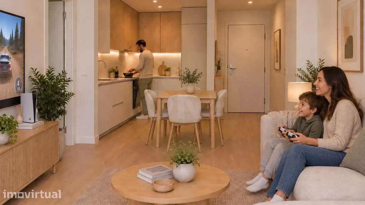 T2 em construção com suíte, varanda e garagem fechada — Famalicão - Grande imagem: 2/7