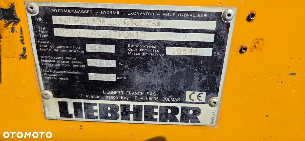 Liebherr <<Liebherr R918, 2014 rok, ramie 3x łamane, oilquick, z Niemiec!>>>> - 24