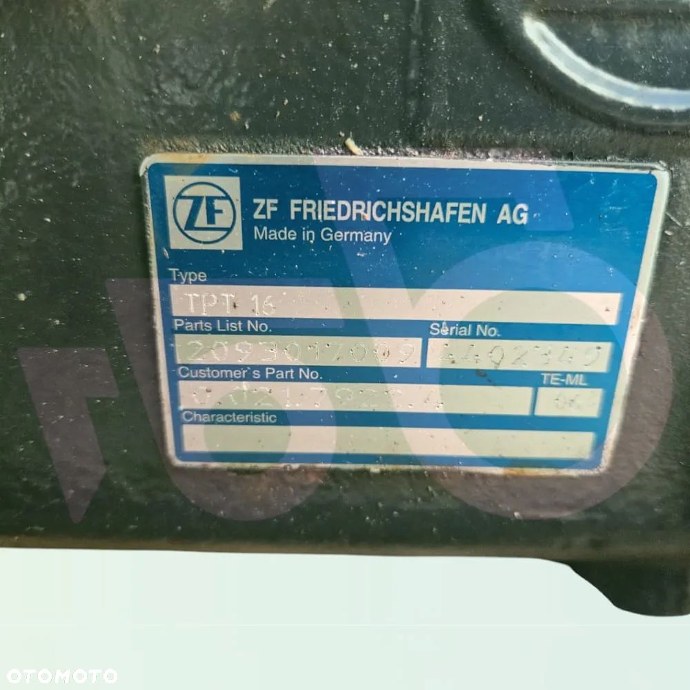 Dyferencjał Skrzynia ZF 2093301069 Tylny most Deutz-fahr Agrotron - 9