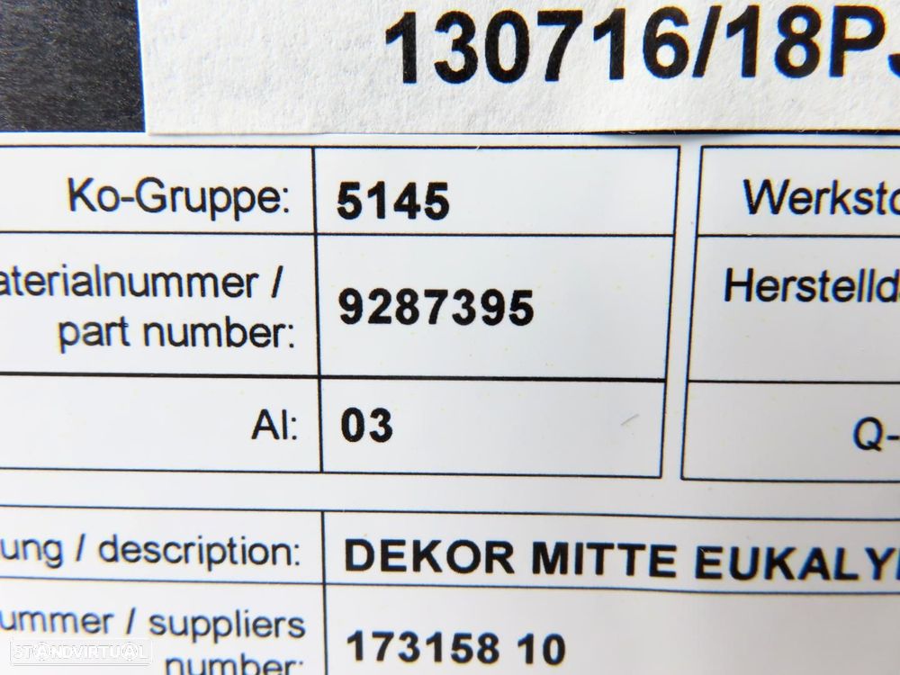 Conjunto Frisos do Tablier Usado / Original BMW i3 (I01) 51459332448 - 7