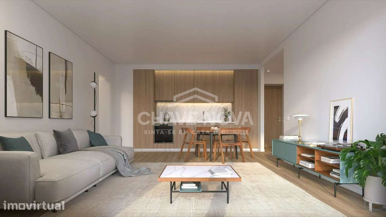 Apartamento T2, em construção, com vista deslumbrante para o Rio Douro - Grande imagem: 2/6