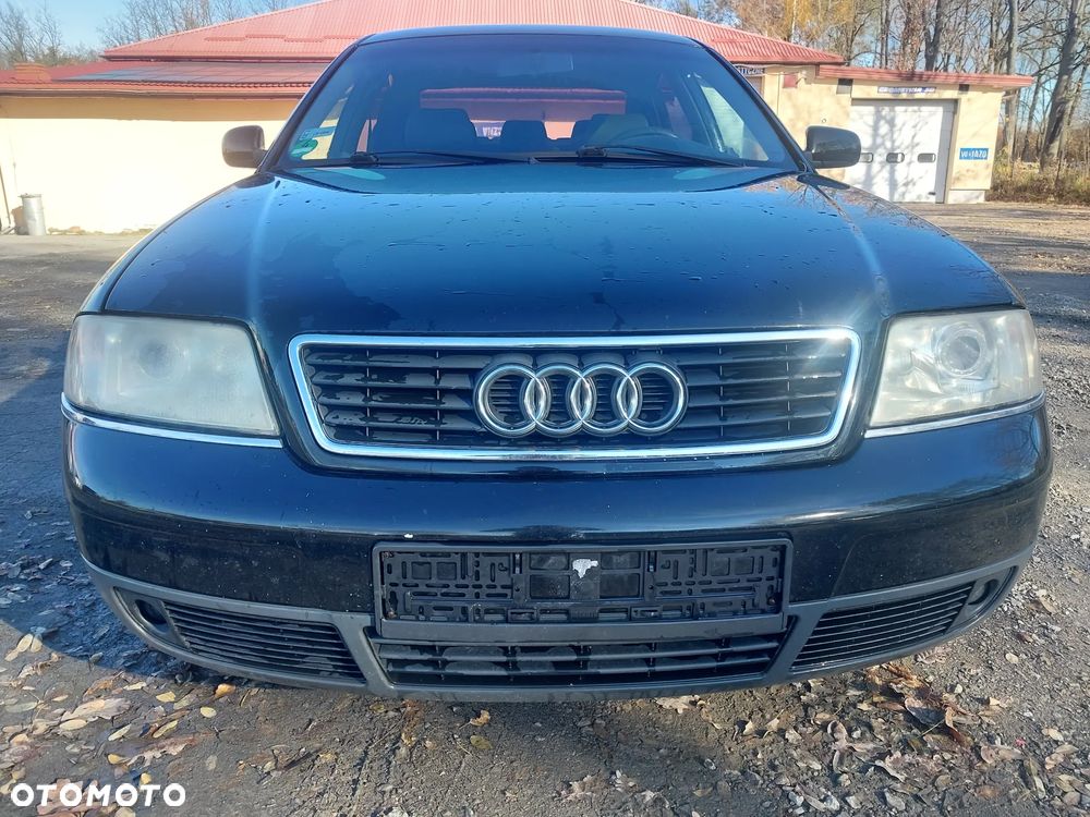 Przód kompletny Audi A6 C5 1.8T przedlift kolor LY9B czarny maska zderzak lampa prawa lewa wzmocnienie czołowe pas grill atrapa chłodnica KOMPLET do założenia europa - 3