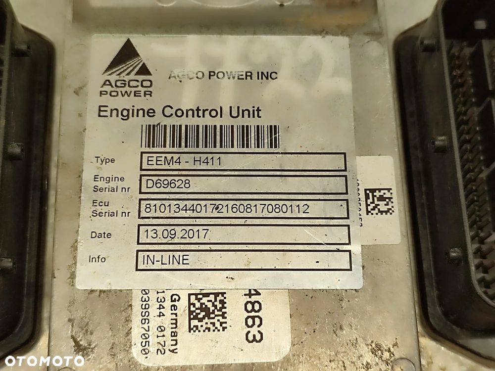 Sterownik ECU EEM4-H411 AGCO POWER D49FSR Massey Ferguson 7722 - 11