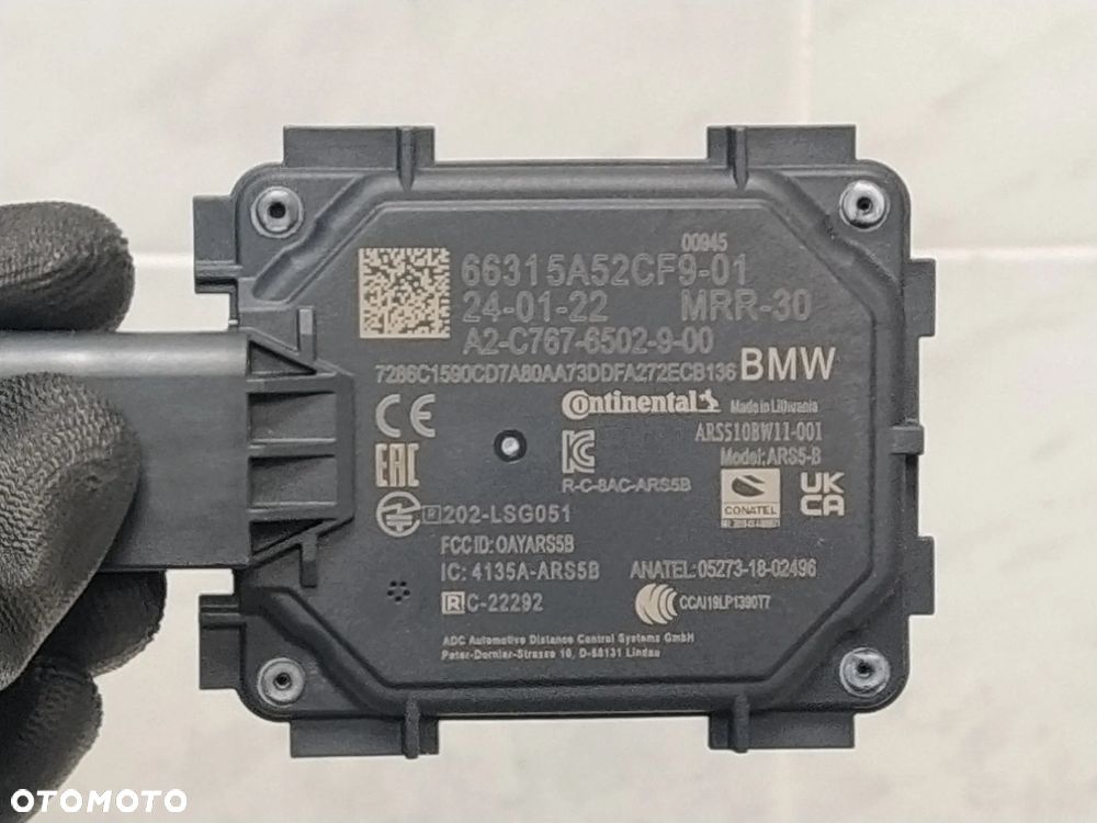 BMW 2 U06 5 G60 / 7 G70 U11 / X-Seria X1 U10 X2 / Seria iX I20 RADAR SENSOR ACC NOWY ORYGINAŁ - 3