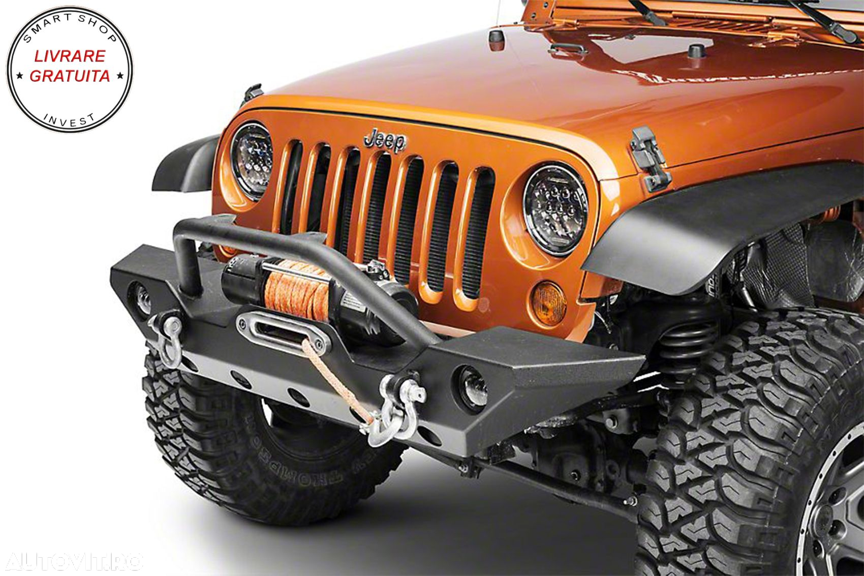 Faruri Full LED CREE Dublu Proiector Halo DRL Jeep Wrangler TJ & JK (1997-2018)- livrare gratuita - 21
