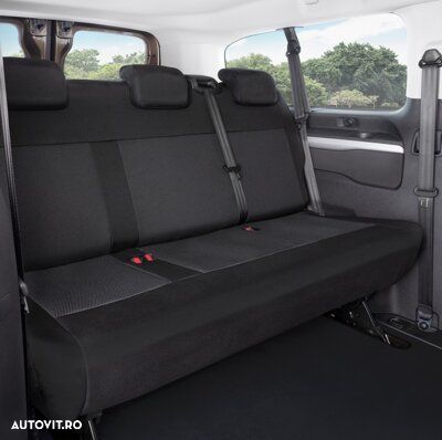 Husa bancheta cu trei locuri Van DV3 pentru Citroen Jumpy, Space Tourer; Opel Vivaro C, Zafira Life, Toyota ProAce II - 1