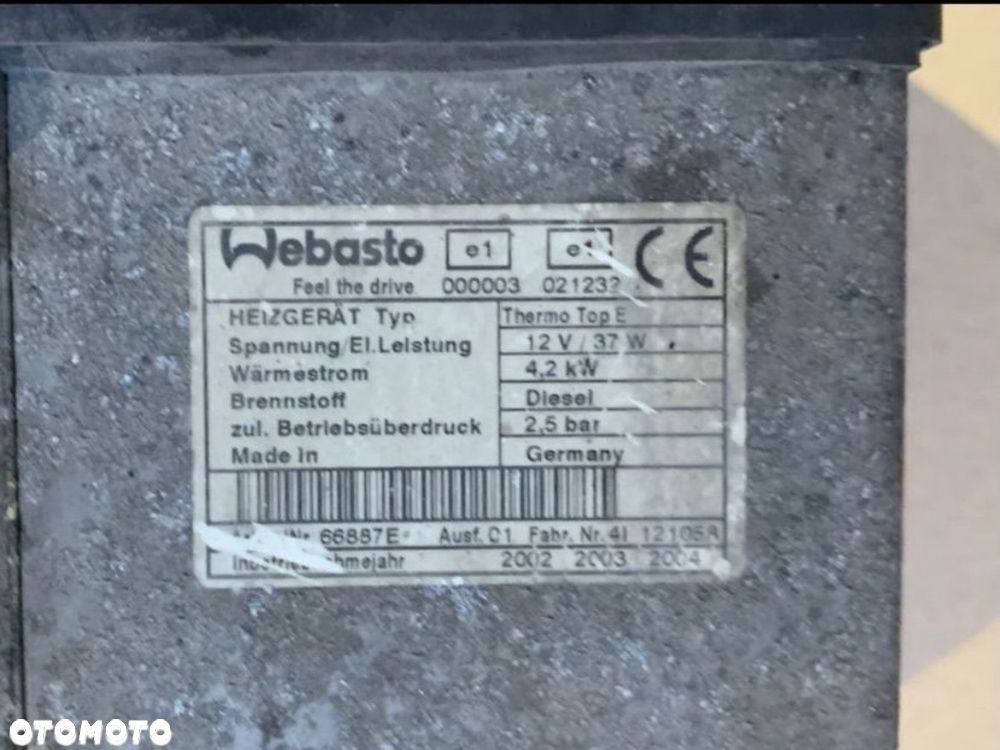 66887E webasto thermo top E diesel - 3