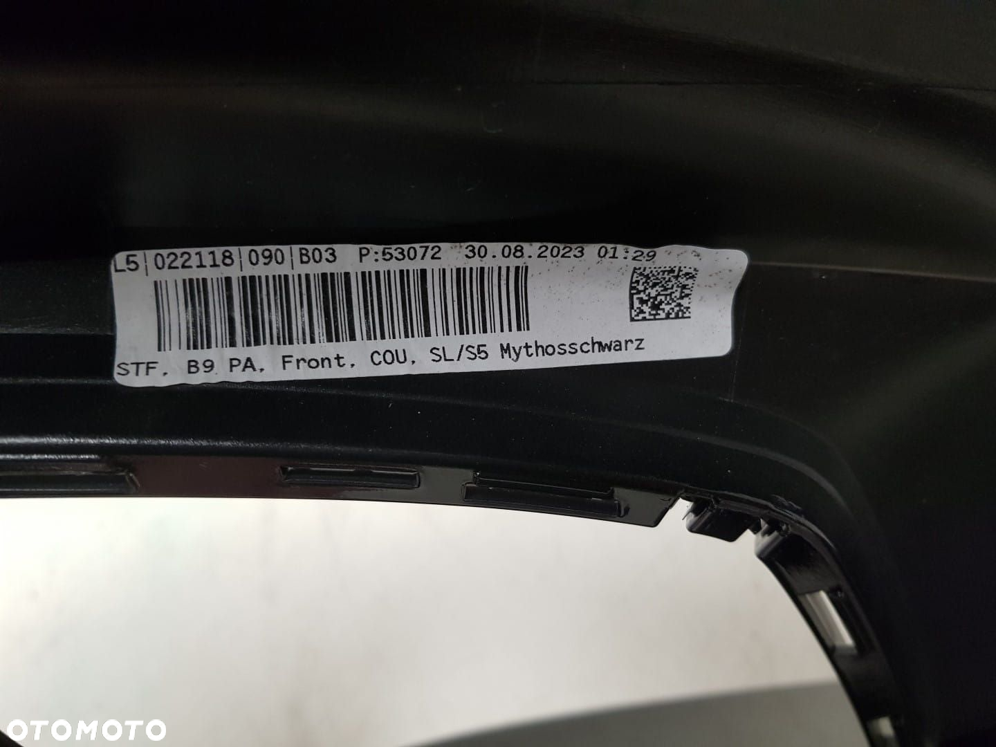 NOWY ZDERZAK KOLOR LY9T PRZÓD AUDI A4 B9 S-LINE SLINE 8W0 15-19r 8W080747B PRZEDNI MYTHOSSCHWARZ - 12