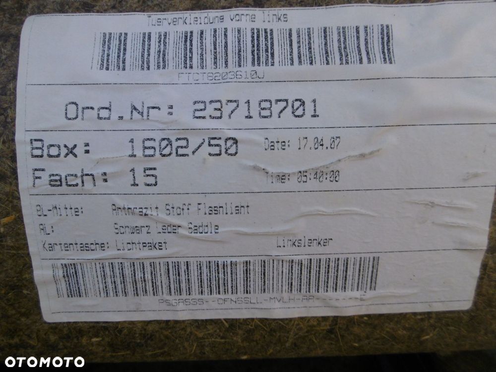 boczek lewy przedni tapicerka drzwi przód bmw e60 e61 07-10 polift lift eur - 16