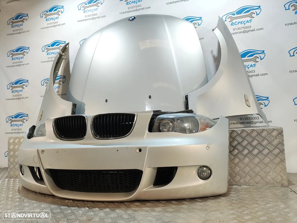 FRENTE COMPLETA BMW SERIE 1 E87 E81 PACK M CAPOT PARACHOQUES SENSORES GUARDA-LAMAS OTICAS RADIADOR VENTILADOR FRENTE FIBRA REFORÇO - 3
