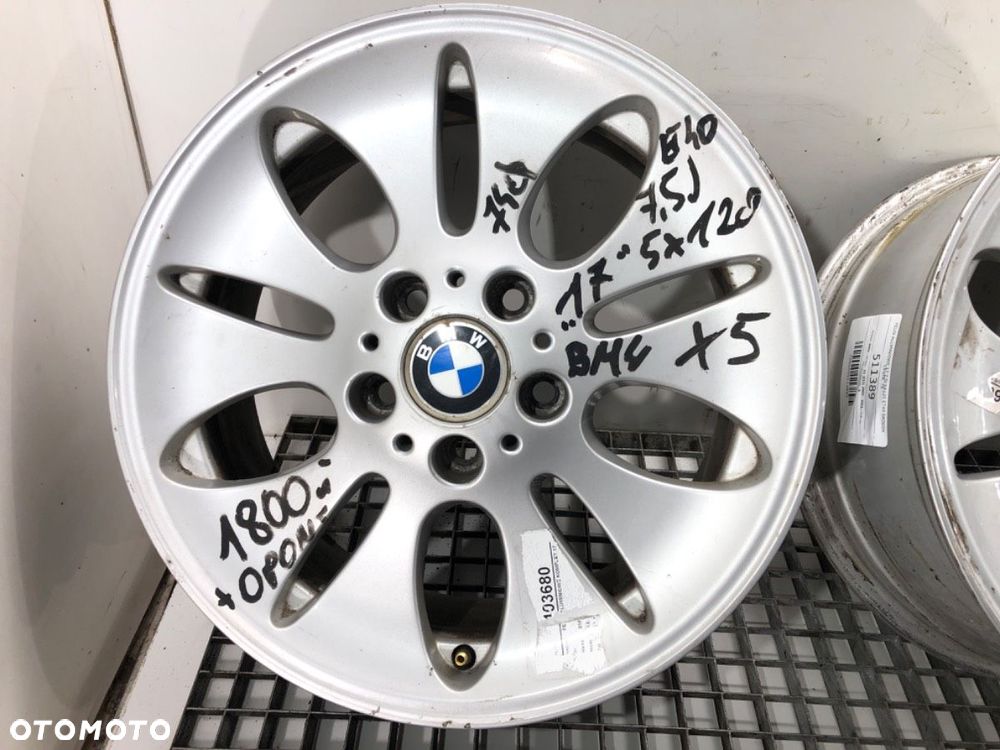 FELGI ALUMINIOWE 17 7.5J 5X120 ET40 ŚRODEK CENTR. 74  BMW X5 (E53) 2000 - 2006 - 2