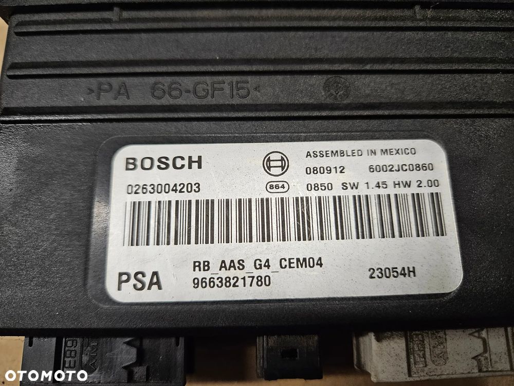 Peugeot 308 T7 Citroen C4 C5 X7 Partner Berlingo  moduł sterownik PDC parkowania 9663821680 9663821780 9663937380 - 3