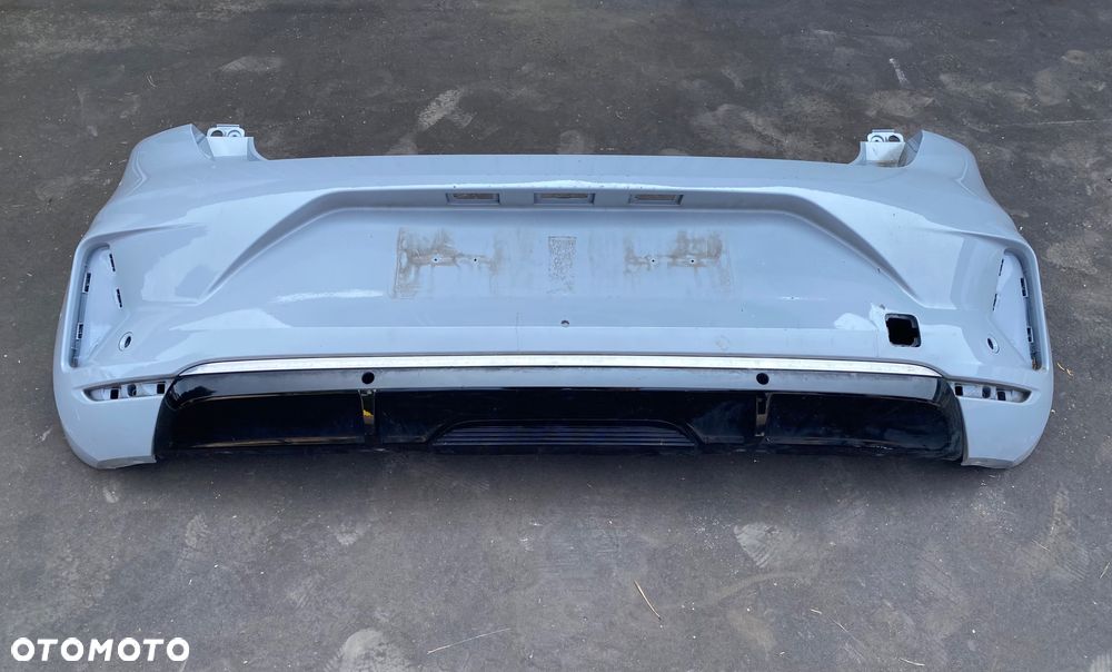 RENAULT CLIO 5 V lift ZDERZAK TYLNY TYLNI TYŁ Z LISTWĄ CHROMOWANĄ CHROM e tech Wwa - 1