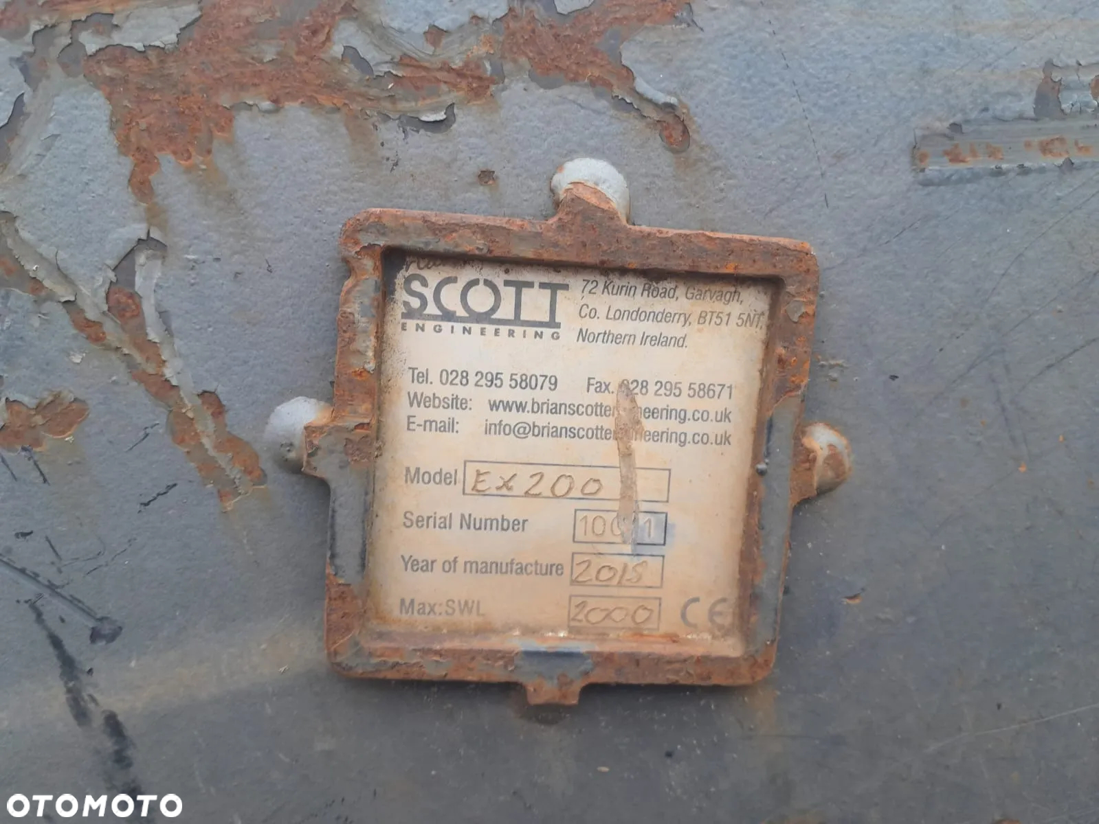 Widły przeładunkowe Scott paleciarka paleciak karetka do koparki fi80mm. - 9