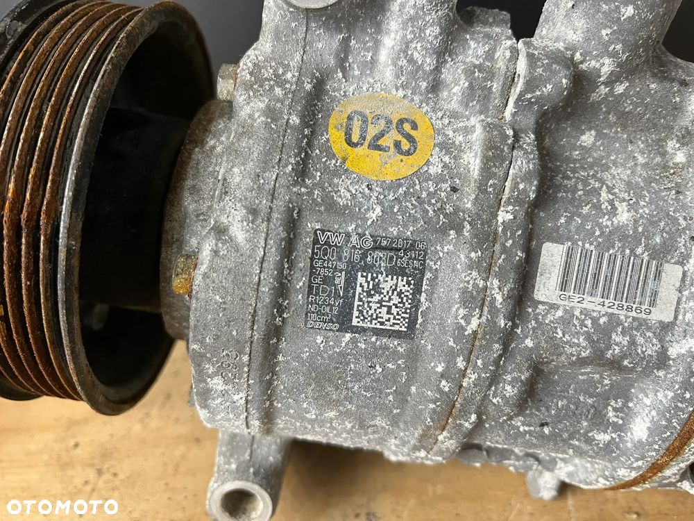 VW Skoda Audi kompresor sprężarka klimatyzacji OE 5Q0816803D - 3