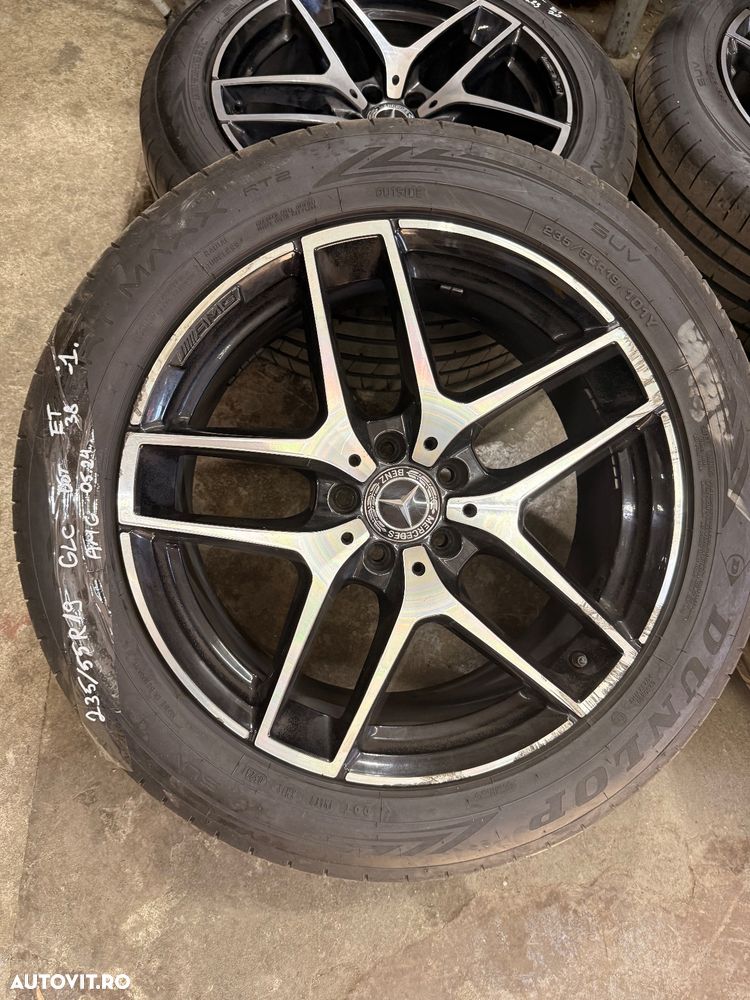 Set jante aliaj AMG pentru MERCEDES GLC , GLC Coupe X253, C253 an 2016-2022 cu cauciucuri vara DUNLOP - 3
