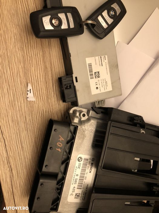 kit ( Chit ) pornire ecu cas4 chei cheie bmw F10 F11 8584425 - 2