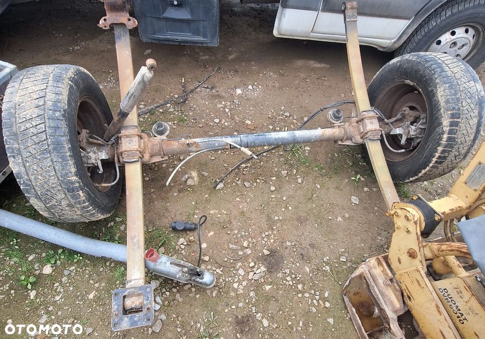 BELKA, OŚ TYLNA , KOŁA  KOMPLET NA PRZYCZEPKĘ -  MASTER, MOVANO 2003-10 R. - 1