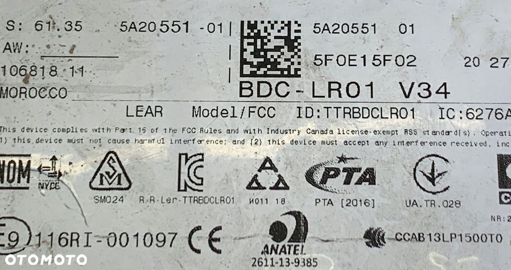 M42 MINI F60 MODUŁ STEROWNIK BDC FEM 5A20551 - 12