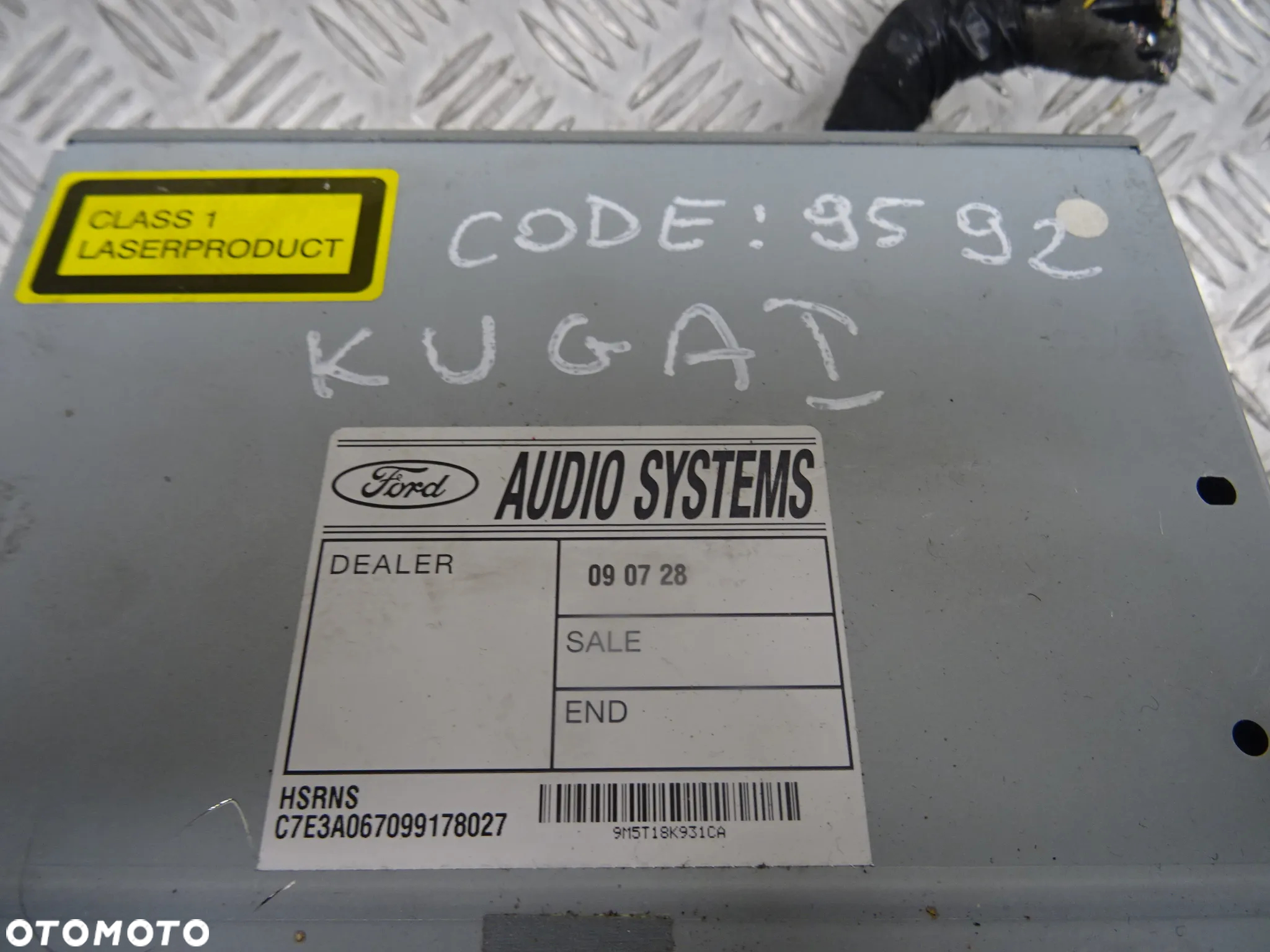 FORD KUGA MK1 08-13 2.0 TDCI 140KM RADIO NAWIGACJA 9M5T18K931CA - 2