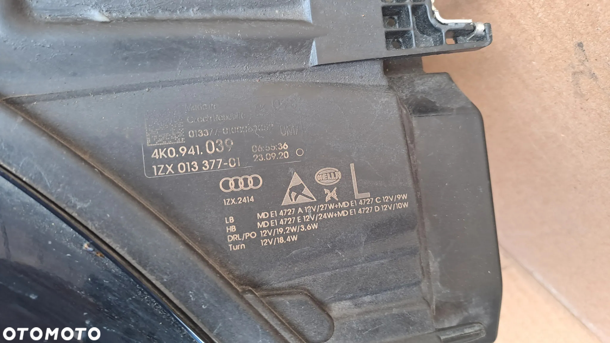 AUDI A6 C8 LEWA LAMPA 4K0941039 UŻYWANA - 9