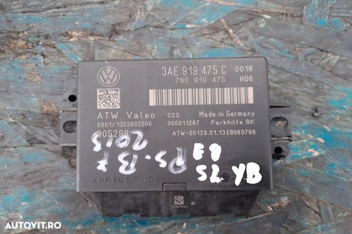 Modul senzori parcare 3AE919475C 3AE919475C Volkswagen VW Passat B7 [ - 1