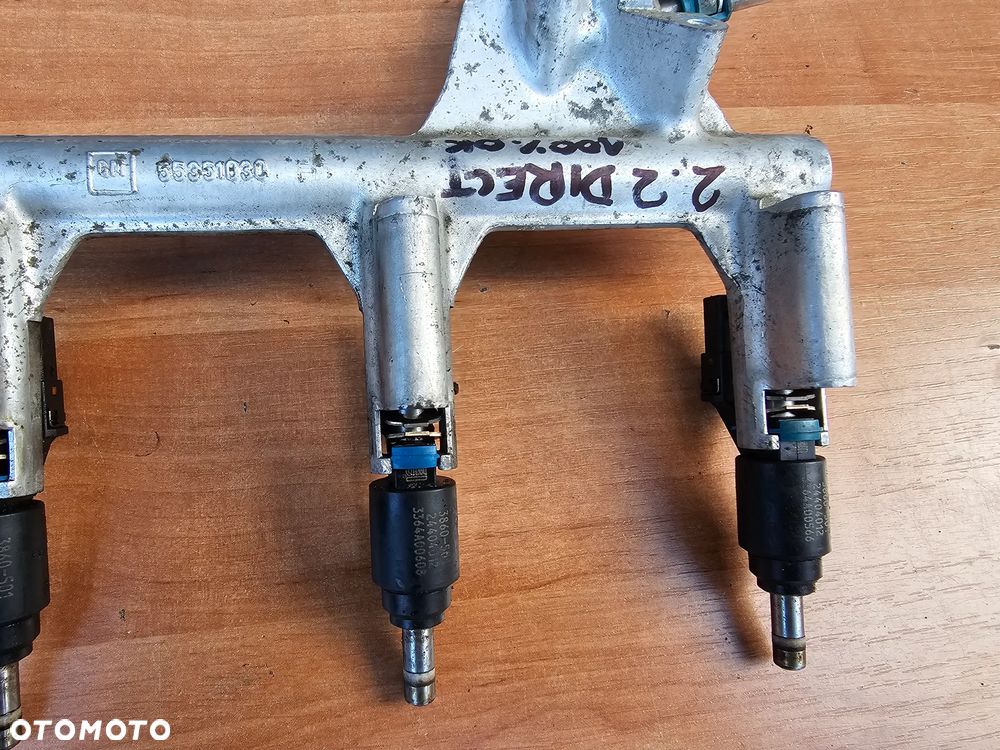 LISTWA WTRYSKOWA WTRYSKIWACZE CZUJNIKI KOMPLET OPEL VECTRA C SIGNUM 2.2 DIRECT Z22YH 55351030 155KM - 3