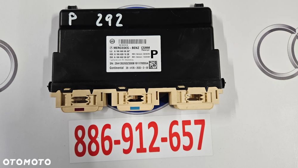 Mercedes GLE 292 ML 166 Sterownik fotela prawego Moduł fotela przód prawy A1669008606 - 1