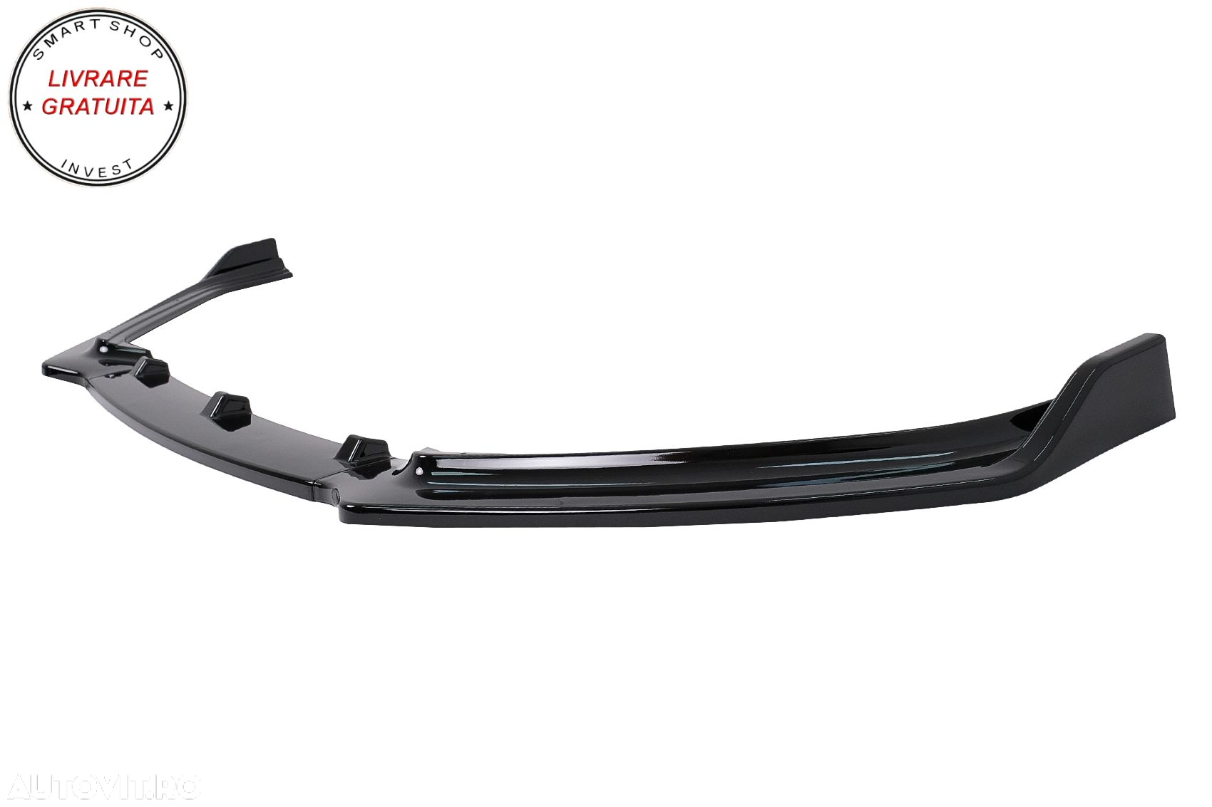 Prelungire Bara Fata VW Polo 6R 6C Facelift (2009-2017) Negru Lucios- livrare gratuita - 5