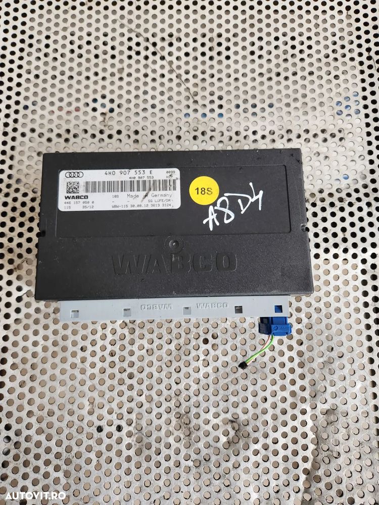 Calculator Modul Confort Suspensie Perne Aer Audi A8 4H D4 An 2010-2011-2012-2013-2014-2015-2016-2017 Cod 4H0907553E Dezmembrez Audi A8 3.0 Tdi Motor CLA Cutie NNY An 2010-2011-2012-2013-2014-2015-2016-2017 - Dezmembrari Arad - 4