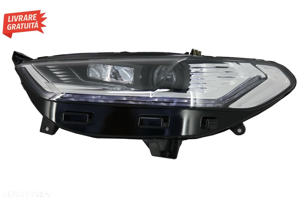 Faruri LED DRL Ford Mondeo MK5 (2013-2016) Semnalizare Secventiala Crom- livrare gratuita - 3